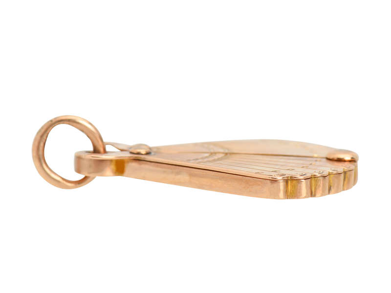 Secret History - Fan Shaped Locket of Gold