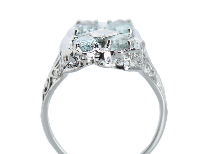Skies the Limit - Vintage Aquamarine Ring