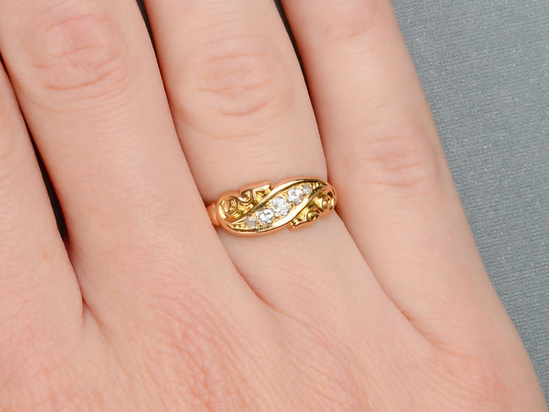 
                      
                        The Year 1898 - Antique Diamond Ring
                      
                    