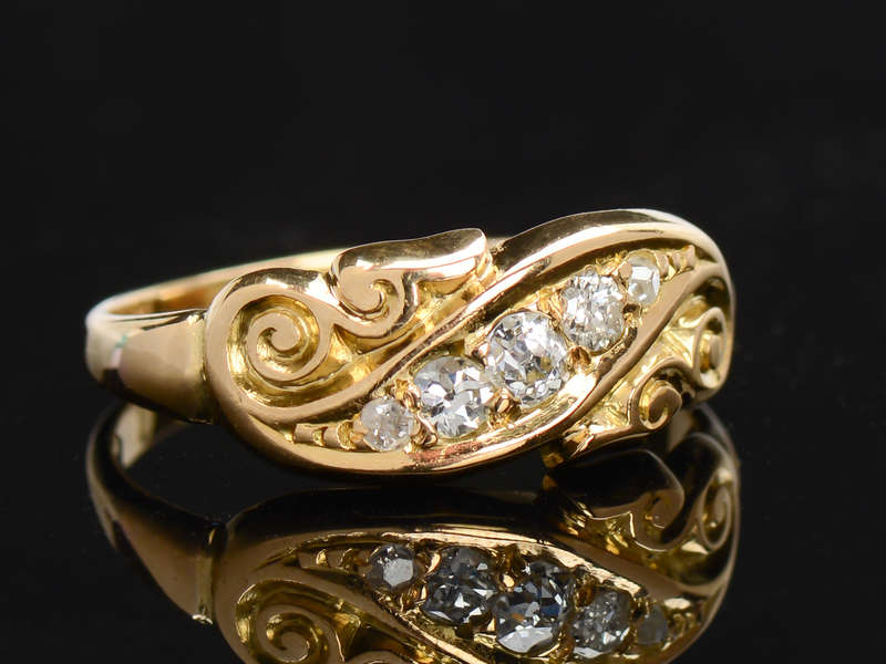 
                      
                        The Year 1898 - Antique Diamond Ring
                      
                    