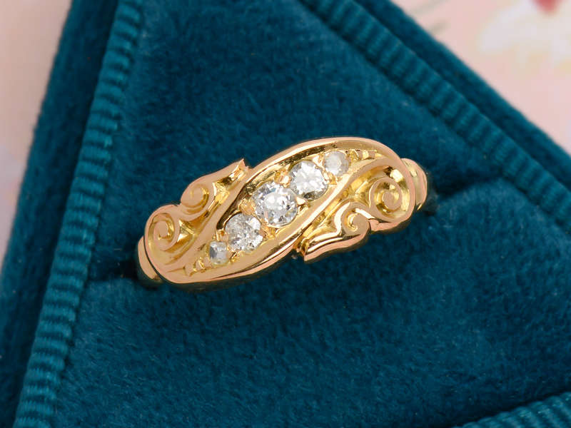 The Year 1898 - Antique Diamond Ring