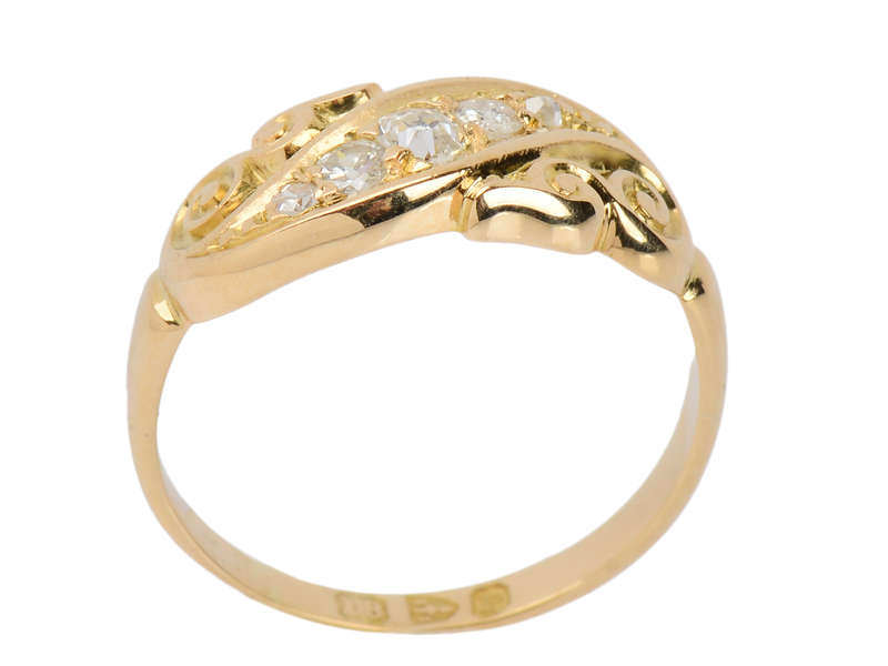 The Year 1898 - Antique Diamond Ring
