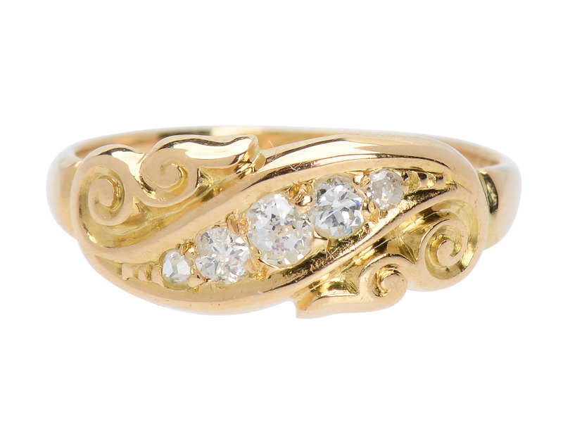 The Year 1898 - Antique Diamond Ring