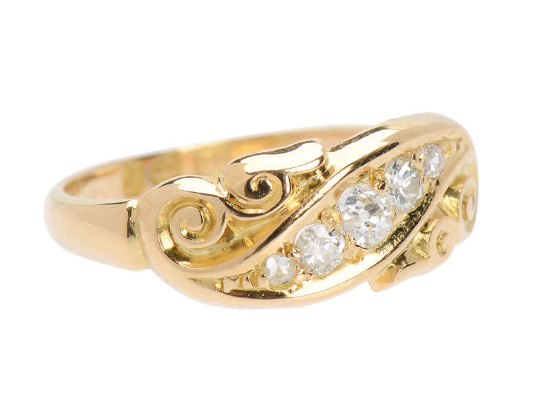 The Year 1898 - Antique Diamond Ring