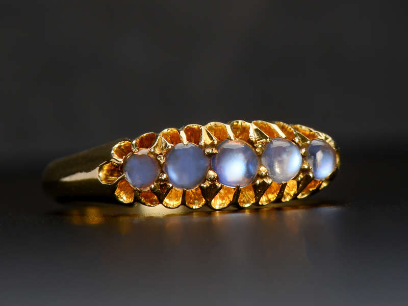 Ethereal Glow - Blue Moonstone Ring