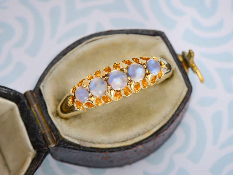 Ethereal Glow - Blue Moonstone Ring