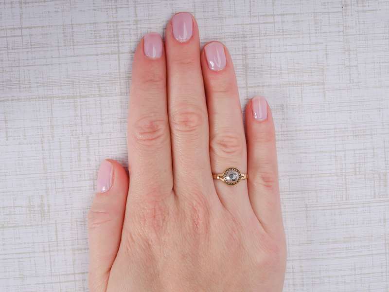 Antique 18th Century Rose Cut Diamond Ring