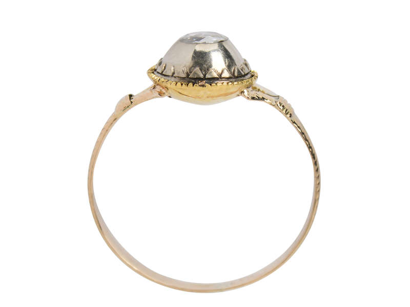 Antique 18th Century Rose Cut Diamond Ring