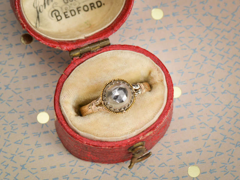 Antique 18th Century Rose Cut Diamond Ring
