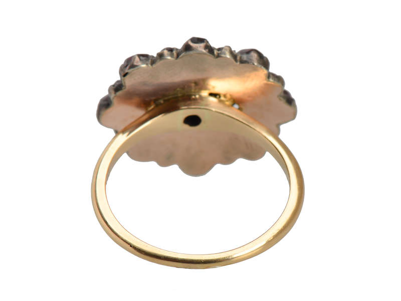 Bohemian Garnet Circular Ring