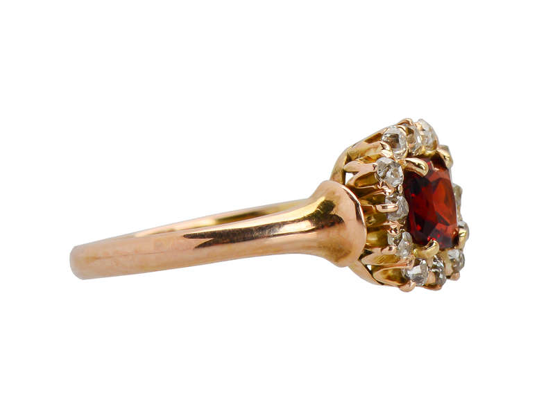 
                      
                        Victorian Garnet Diamond Ring
                      
                    