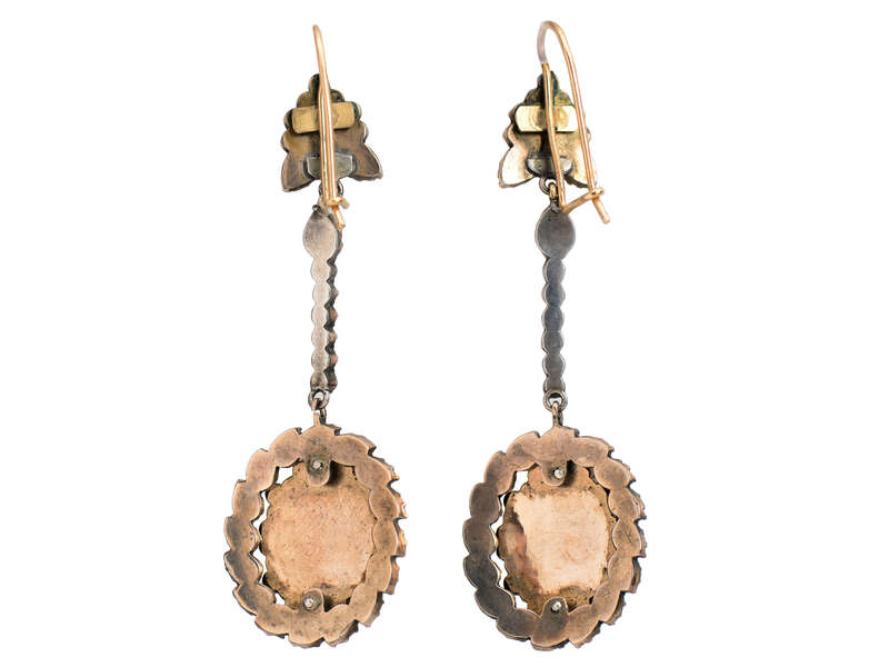 Victorian Bohemian Garnet Earrings