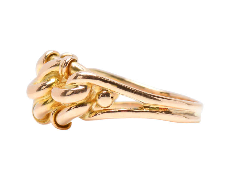Triple Love Knot 18k Gold Ring