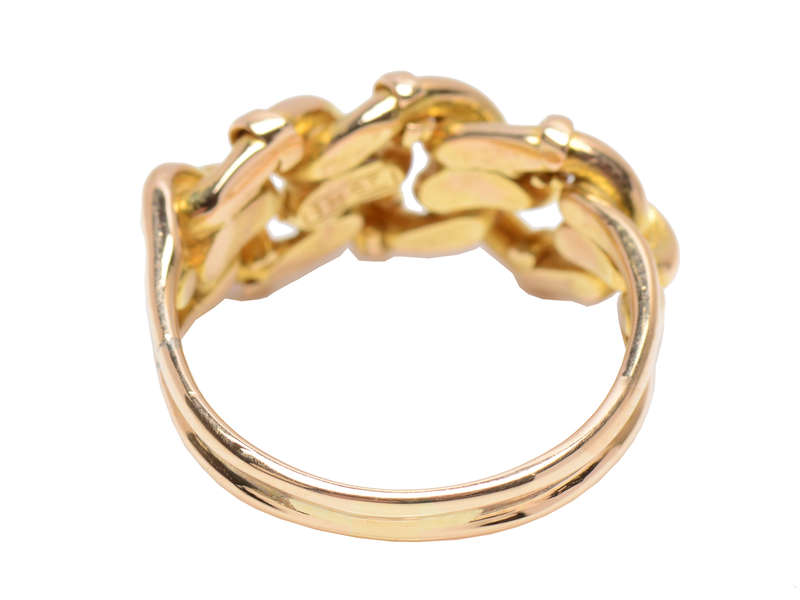 Triple Love Knot 18k Gold Ring