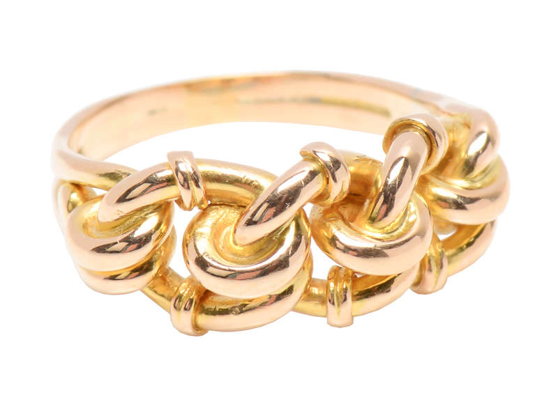 Triple Love Knot 18k Gold Ring