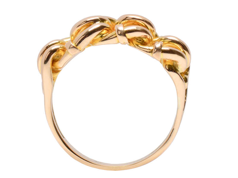 Triple Love Knot 18k Gold Ring