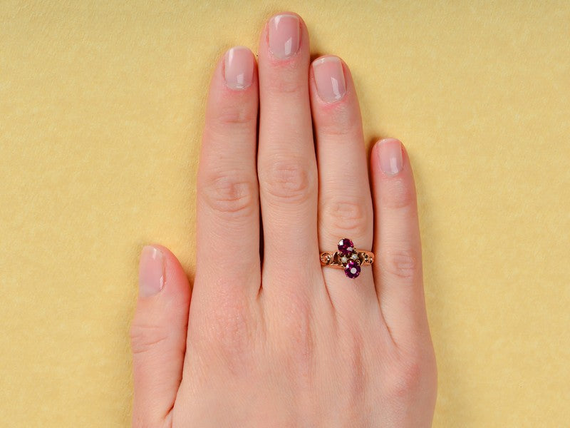 Jones & Woodland Garnet Vintage Ring