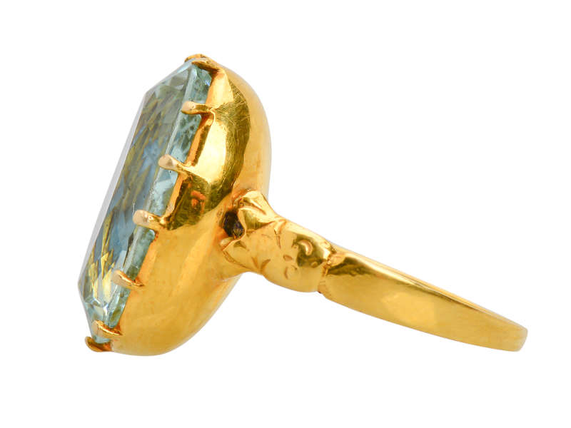 
                      
                        Georgian Foiled Aquamarine Ring
                      
                    