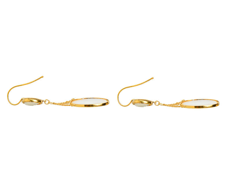 Georgian Cameo Earrings Medusa, Aphrodite & Eros