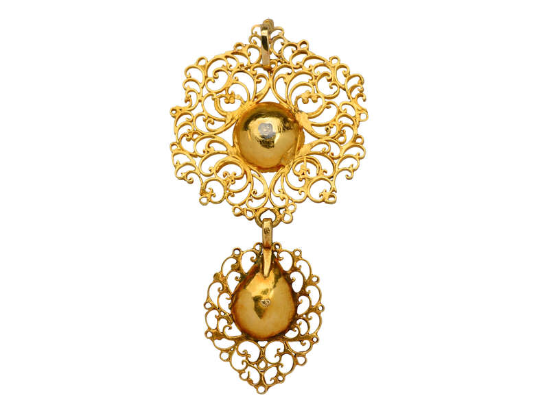 Colombian Emerald 18th Century Spanish Pendant