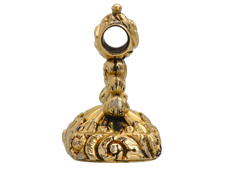 Love Makes the World Go Round - Georgian Cherub Fob Seal