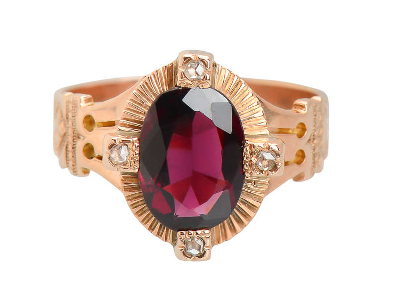 
                      
                        Rhodolite Garnet Victorian Antique Ring
                      
                    