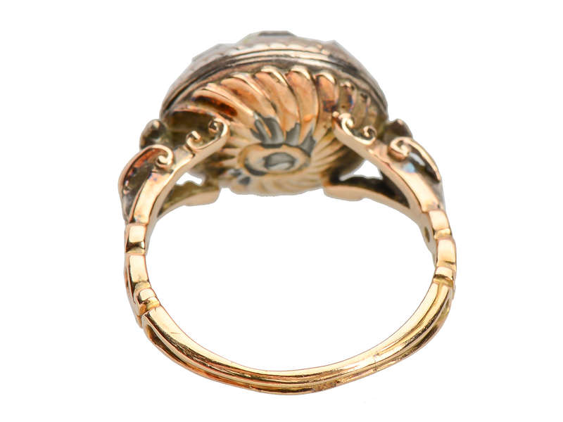 18th Century Georgian Green Diamond Ring