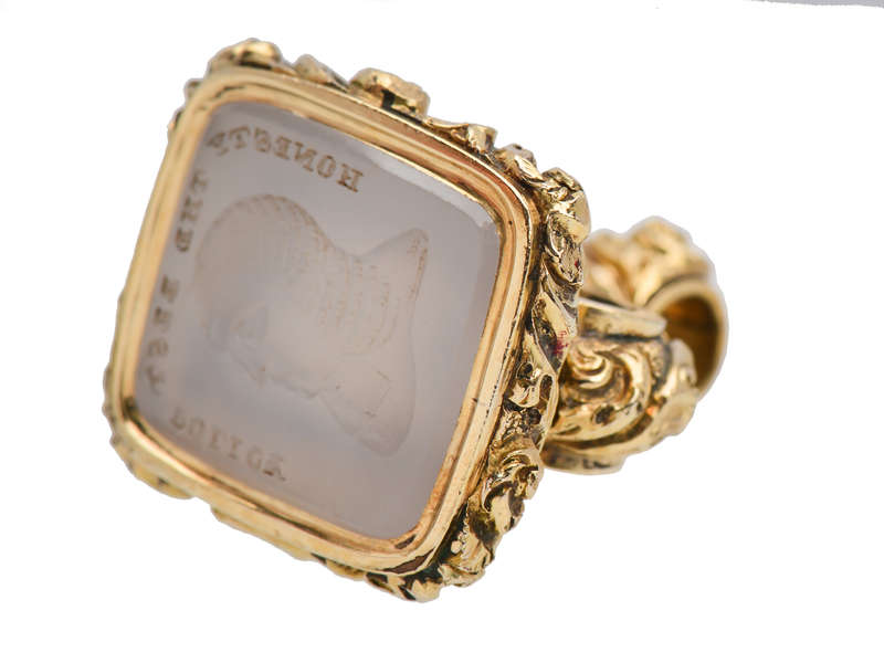 Georgian Honesty The Best Policy Intaglio Fob seal