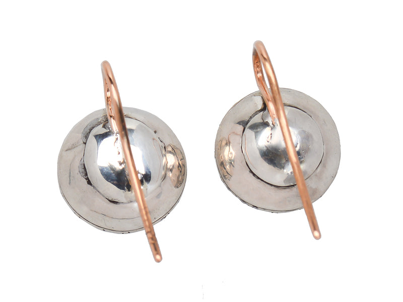 Sparkling Georgian Paste Solitaire Earrings