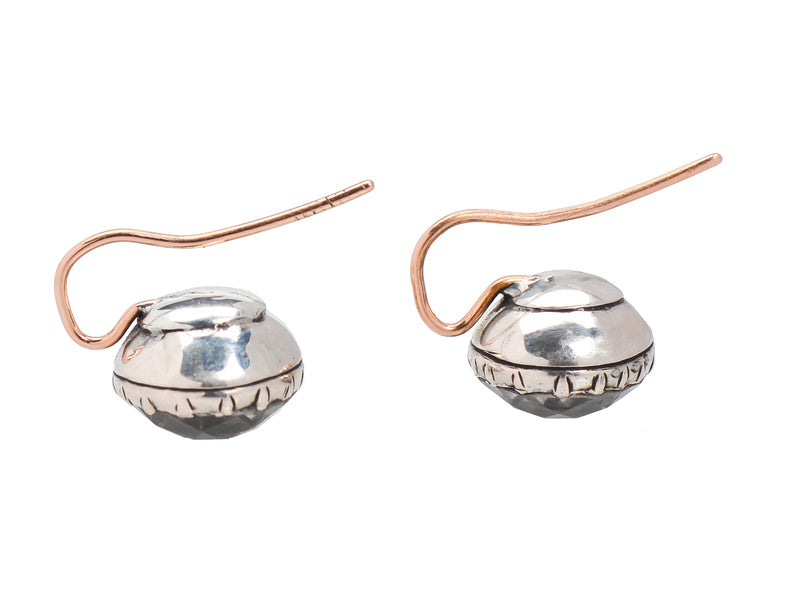 Sparkling Georgian Paste Solitaire Earrings