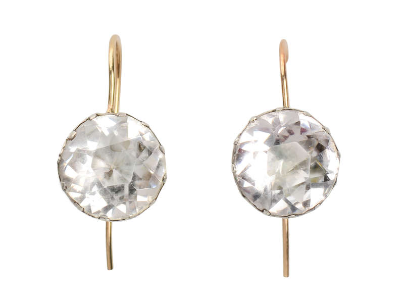 Illumination - Georgian Paste Solitaire Earrings