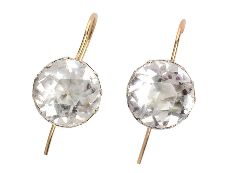 Illumination - Georgian Paste Solitaire Earrings