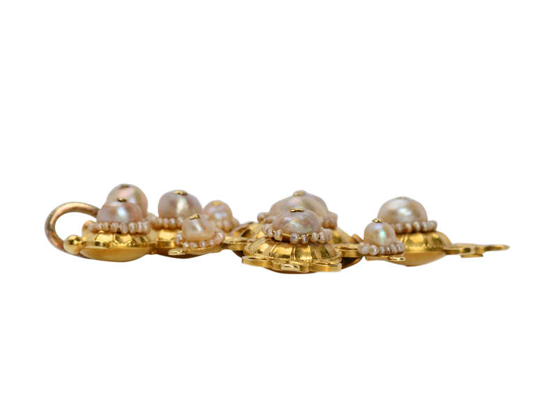Georgian Natural Saltwater Pearl Pendant