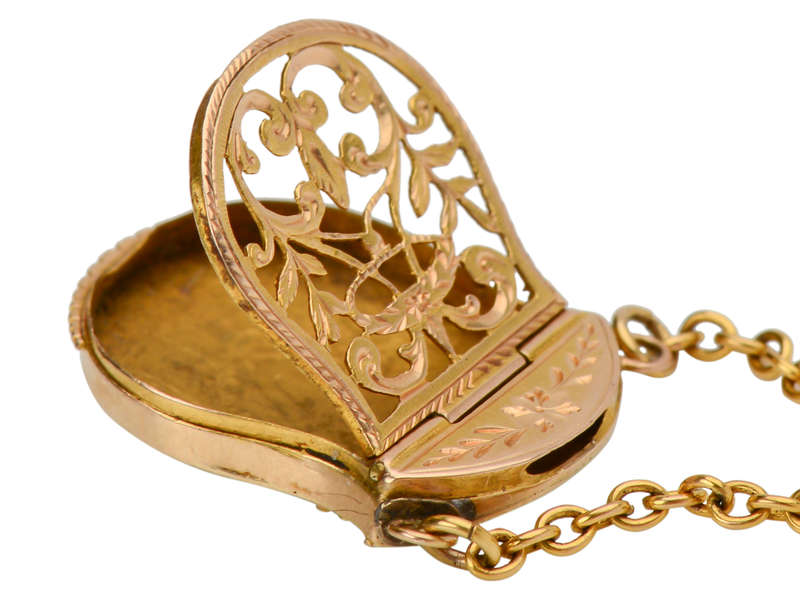 Antique Georgian Gold Purse Vinaigrette
