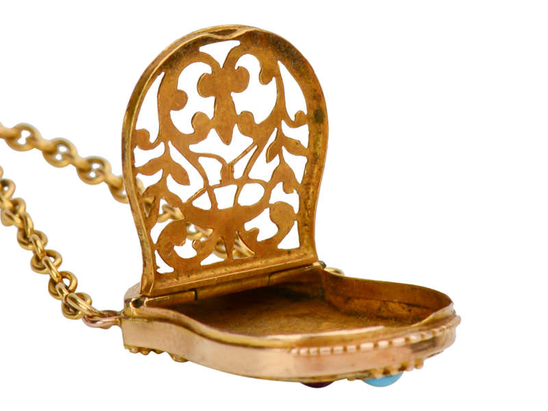 Antique Georgian Gold Purse Vinaigrette