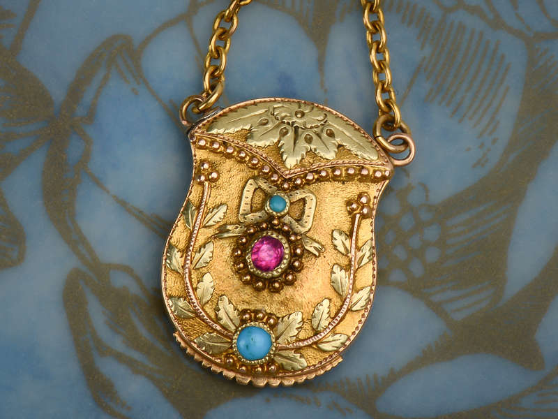 Antique Georgian Gold Purse Vinaigrette