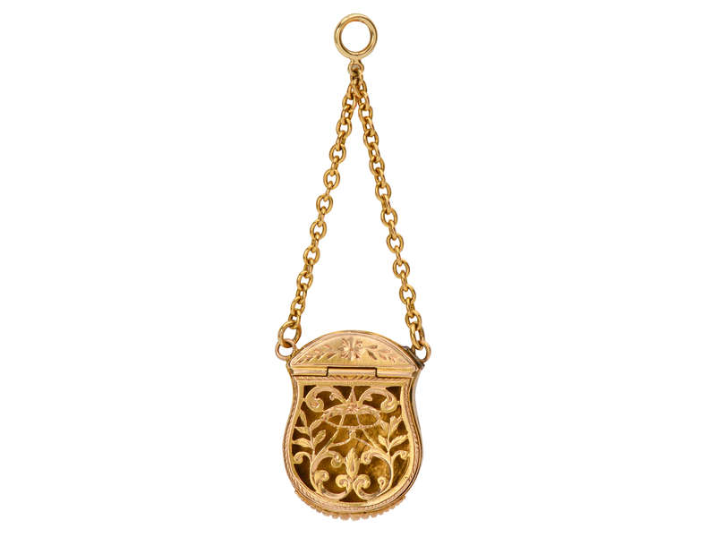 Antique Georgian Gold Purse Vinaigrette