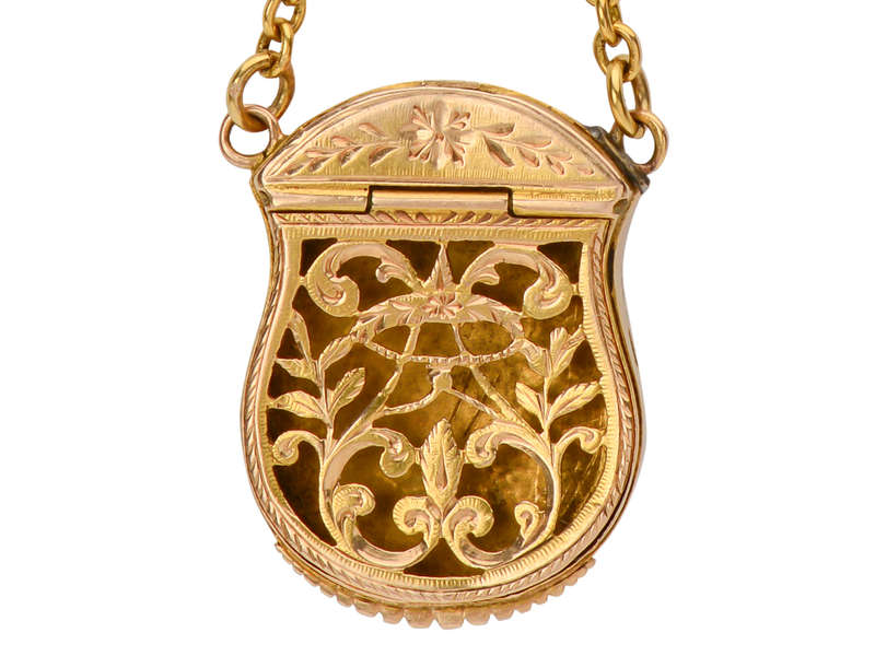 Antique Georgian Gold Purse Vinaigrette