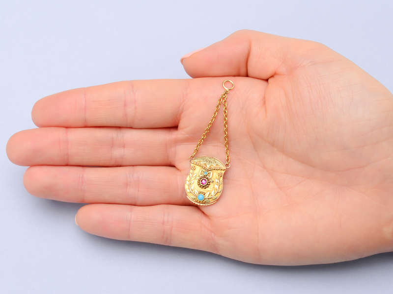 Antique Georgian Gold Purse Vinaigrette