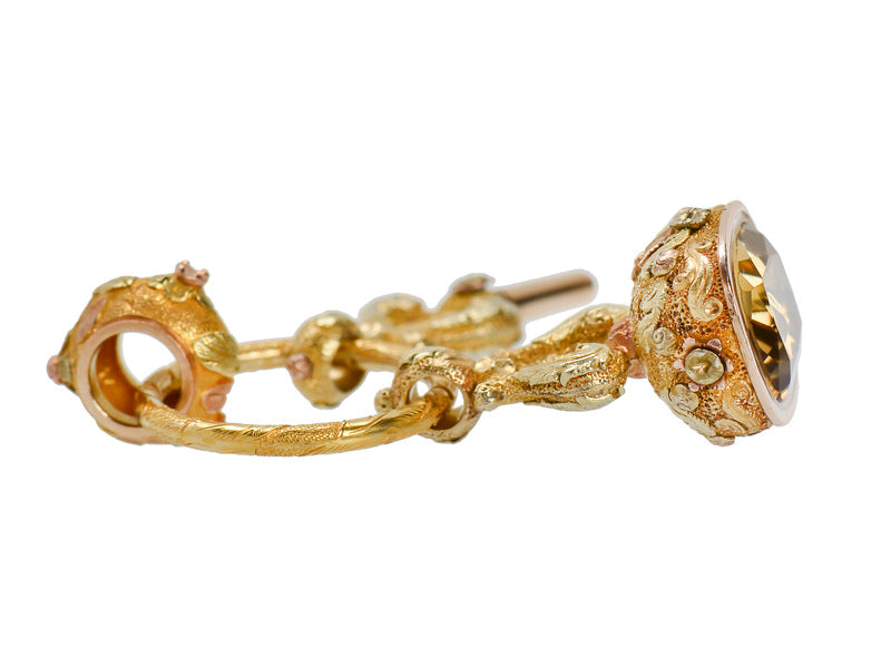 
                      
                        Georgian Lyre Three Gold Fobs
                      
                    