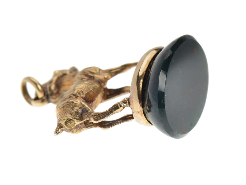 Get Your Goat - Antique Fob with Bloodstone