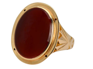 Larter & Sons Carnelian Art Deco Ring