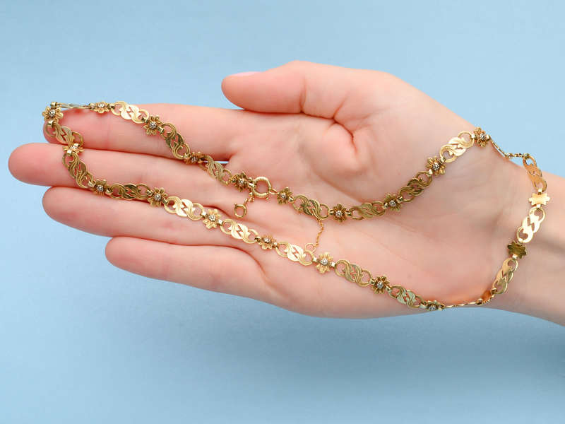 Vintage Austrian Gold Necklace