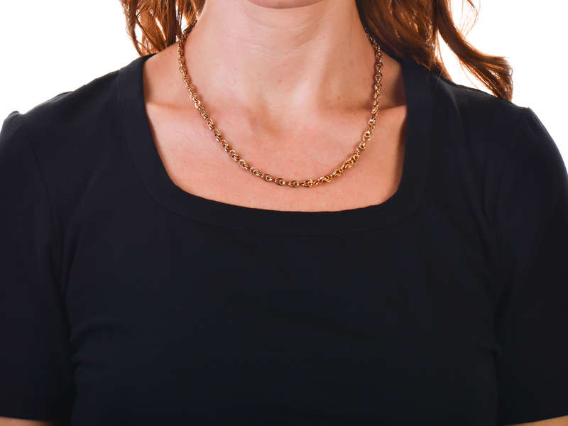 Antique 14k Gold Fancy Chain of 18.75 Inches