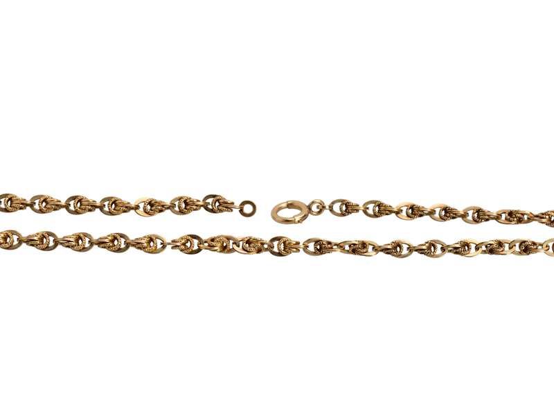 Antique 14k Gold Fancy Chain of 18.75 Inches
