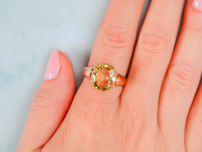 Chrysoberyl Rose Gold Antique Ring