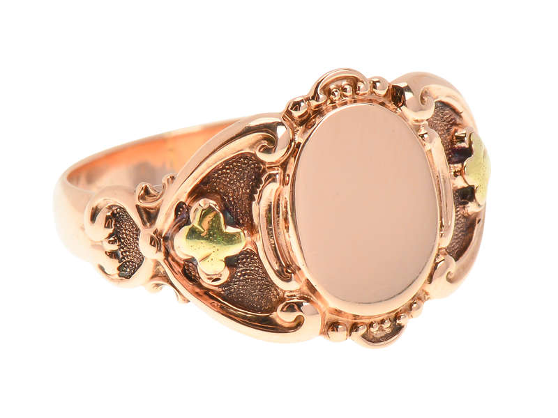Dated 1922 Two Color Gold Gender Neutral Ring