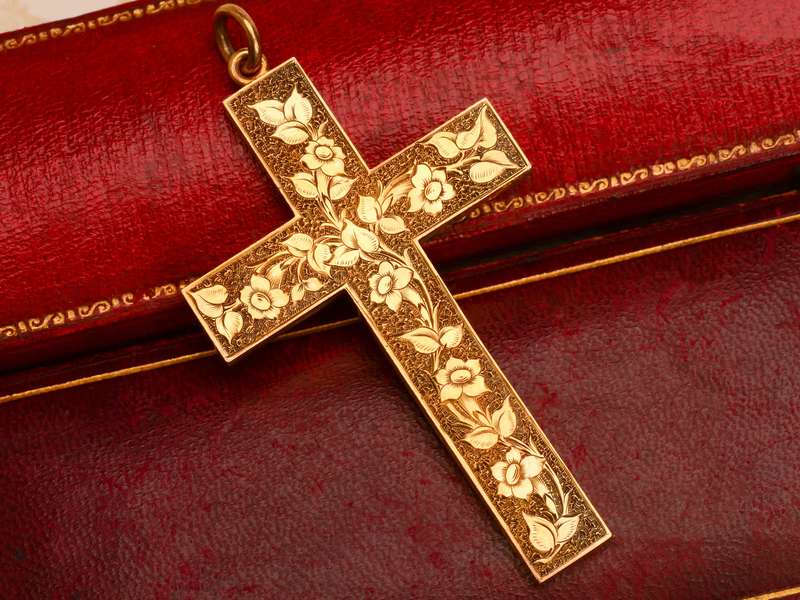 Faith - Superb Hand Engraved Double Sided Cross