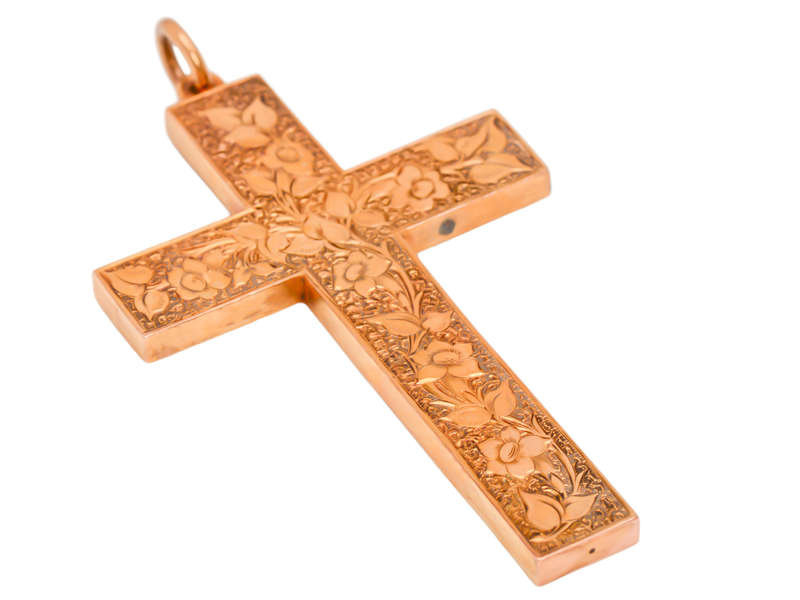 Faith - Superb Hand Engraved Double Sided Cross