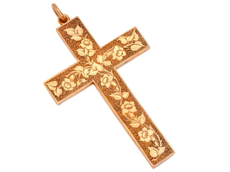 Faith - Superb Hand Engraved Double Sided Cross